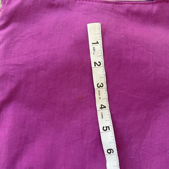 💜 Baggallini Large Purple Nylon Shoulder | Crossbody Bag One Strap - Picture 10 of 10